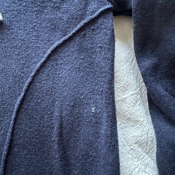 Navy cardigan with bow detail by Moth for Anthropologie - Picture 4 of 6